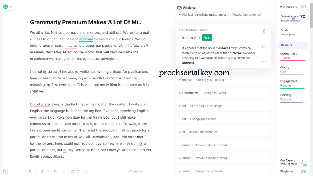 Grammarly Premium License Code