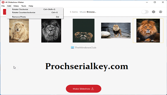 4K Slideshow Maker Serial Key